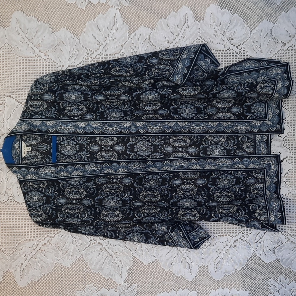 Ladies Kimono by Max Studio Blue pattern sz med